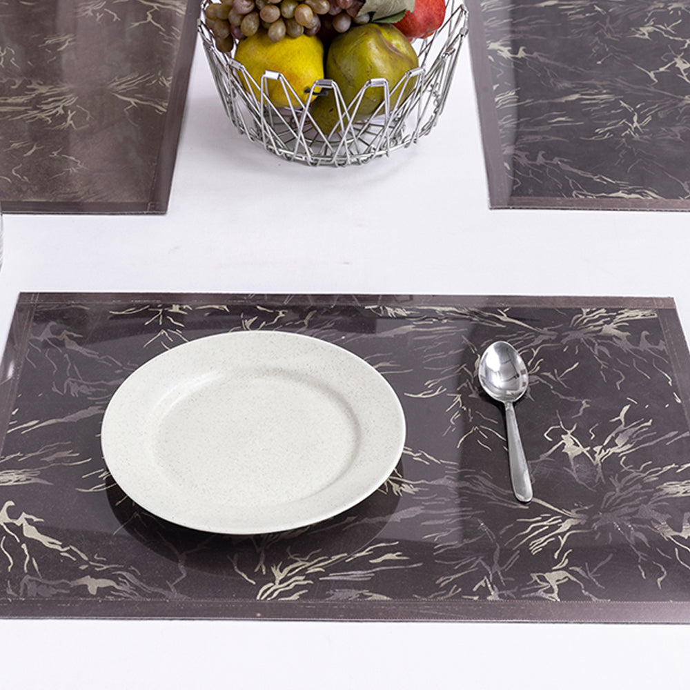 Unique Printed Grey Table mat(Set of 6 pcs)