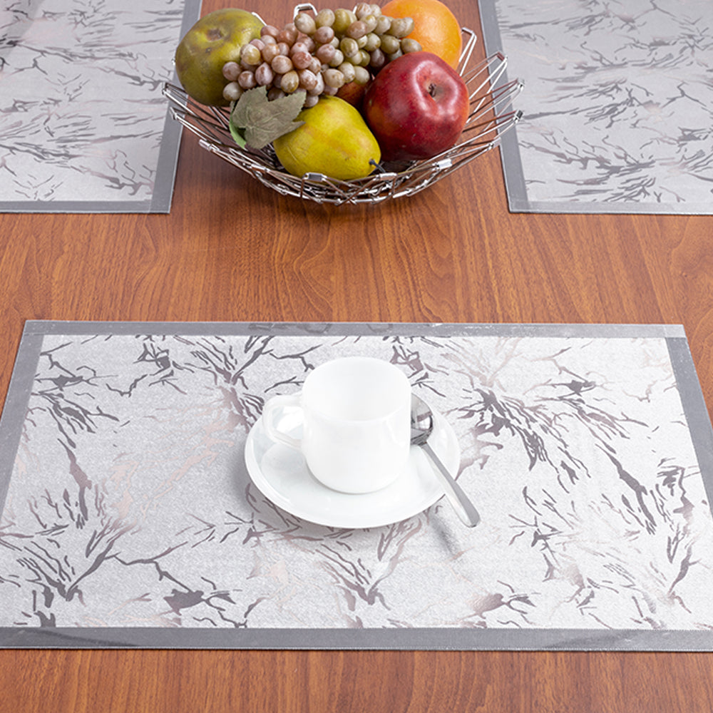 Dazzling Grey Table mat(Set of 6 pcs)