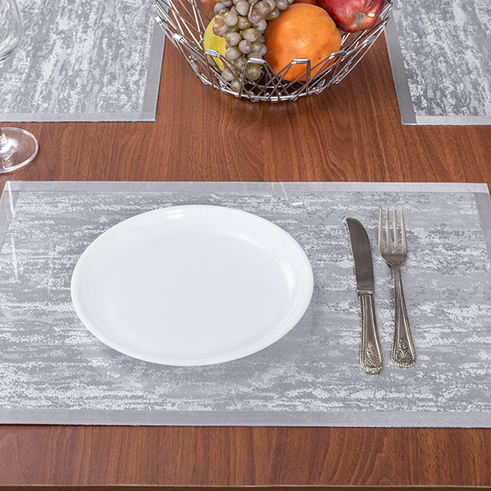 Vibrant Grey Table mat(Set of 6 pcs)