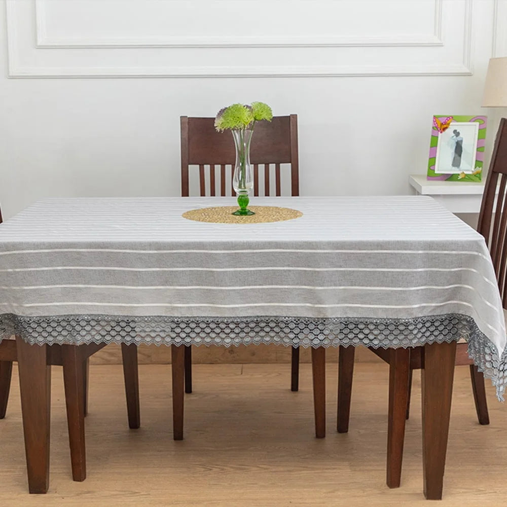 Tilled Grey Table Cover