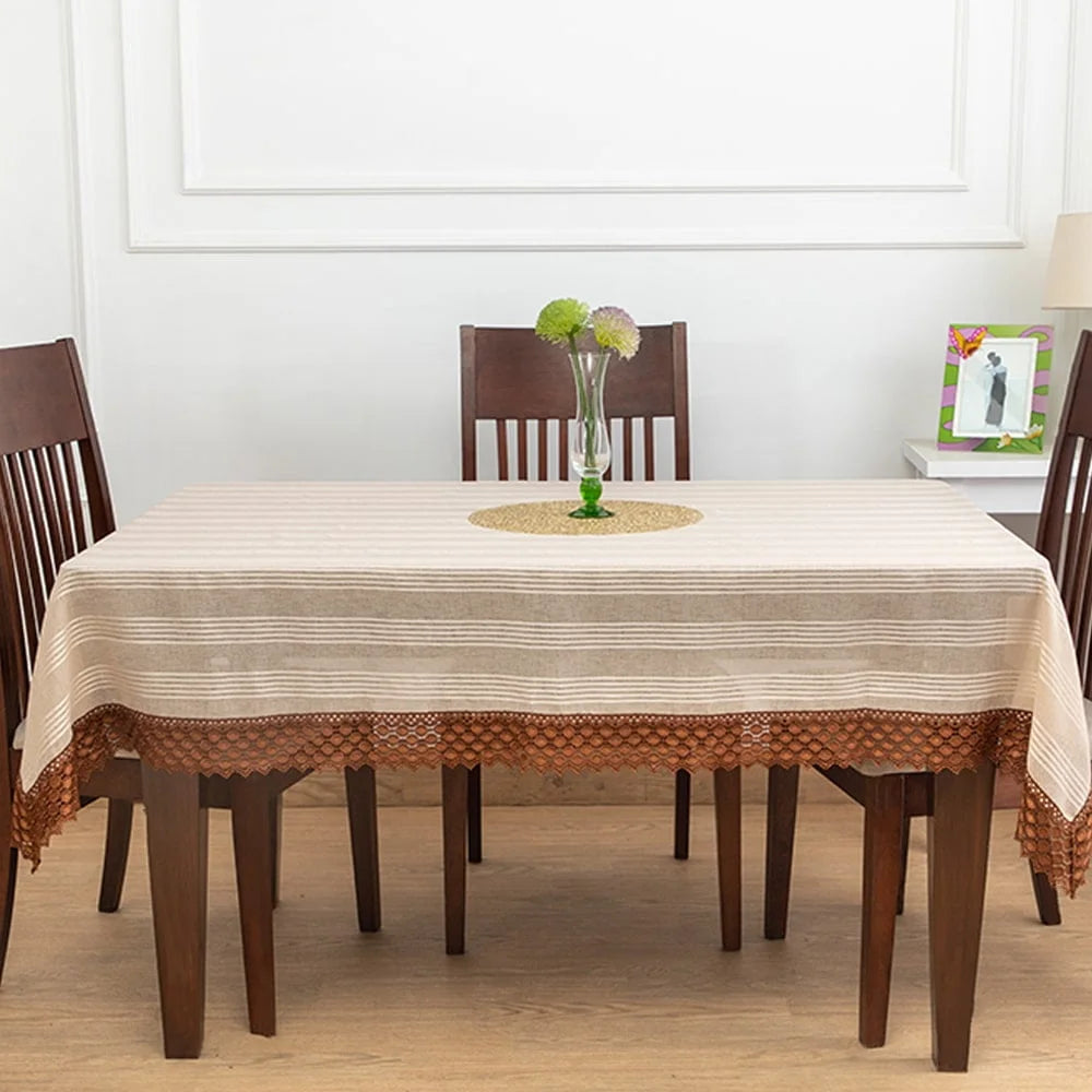 Tilled Beige Table Cover