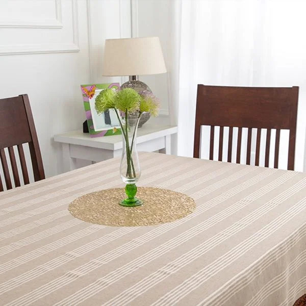 Tilled Beige Table Cover