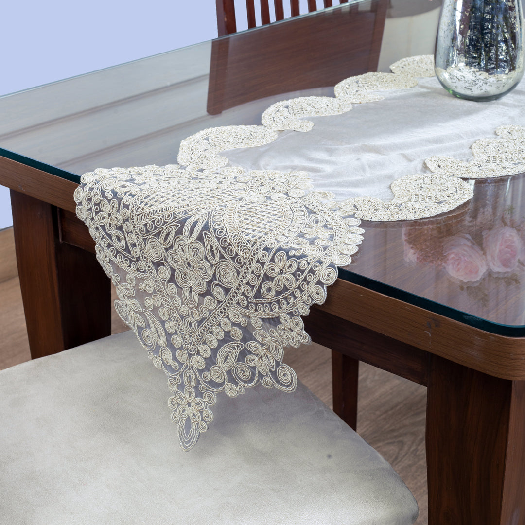 Ivory Lace Table Runner