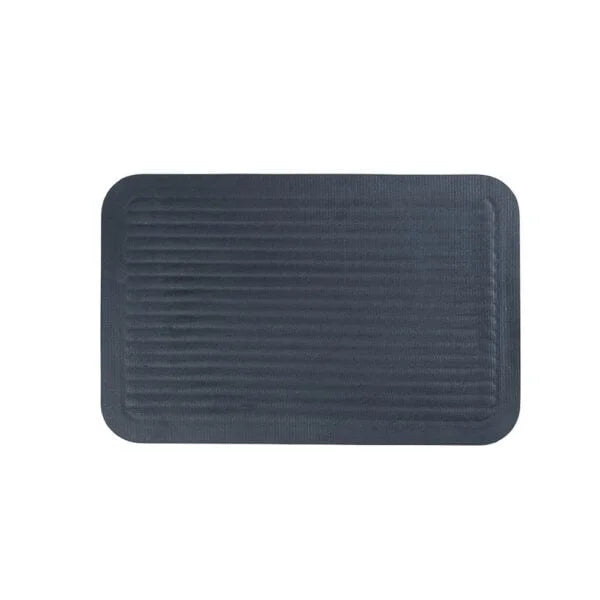 Light Grey & Black Band Mat(Set Of 2 )