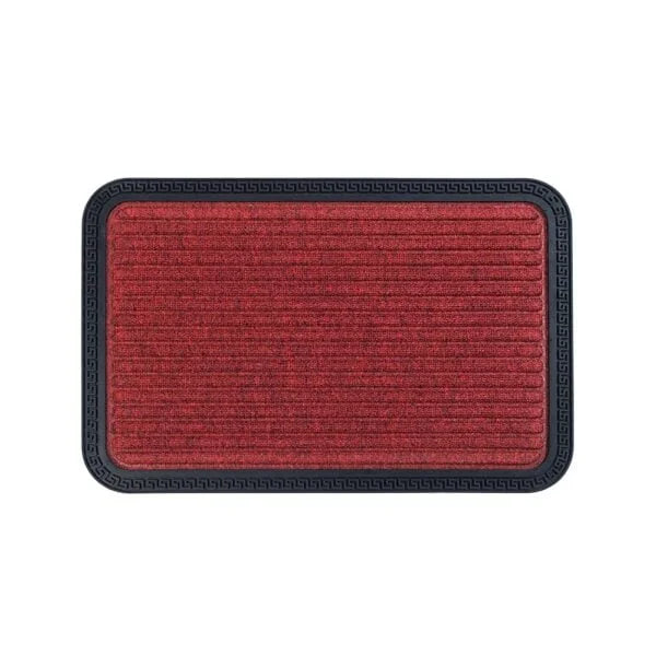 Red & Black Band Mat(Set Of 2 )