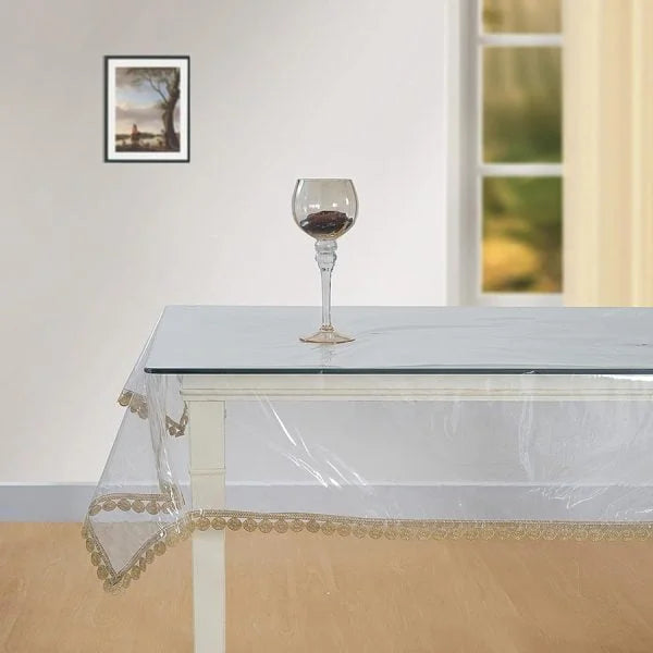 Cneter Table With Laminated Border Beige Cover