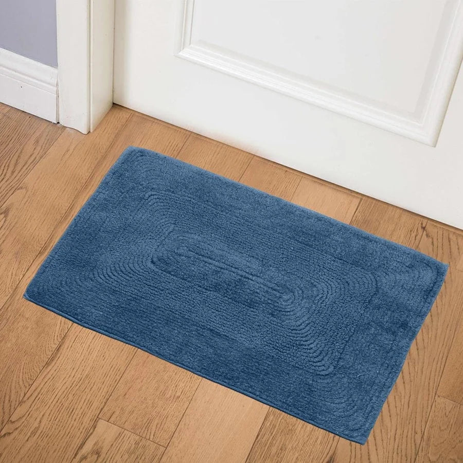 Towel Door Mat Blue(Set Of 2 )