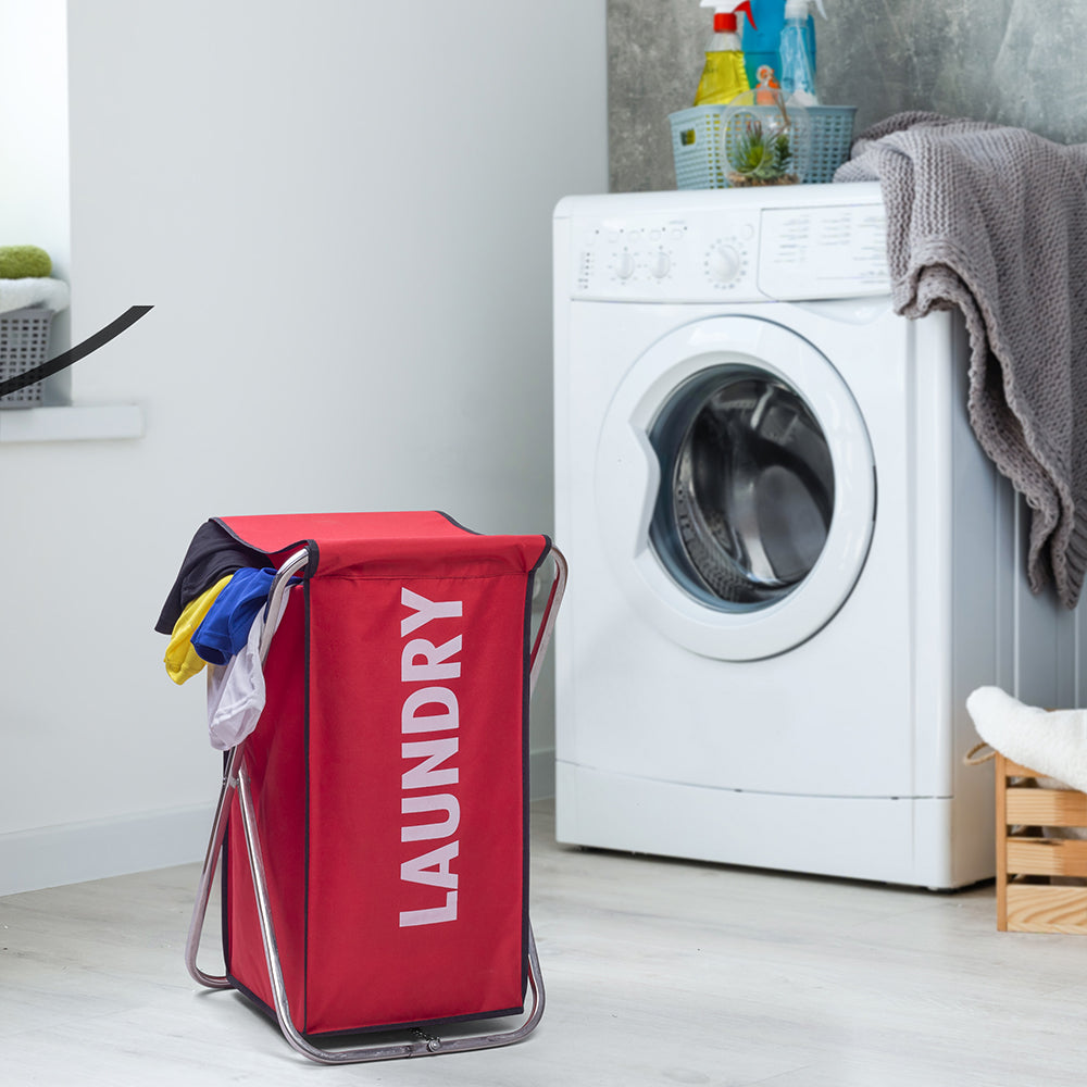 Brownish Red Color Laundry Basket