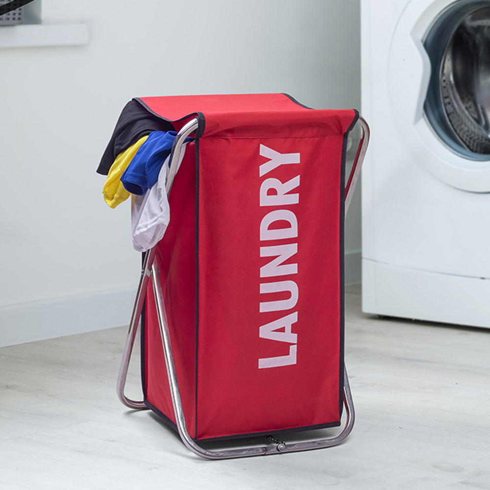 Brownish Red Color Laundry Basket