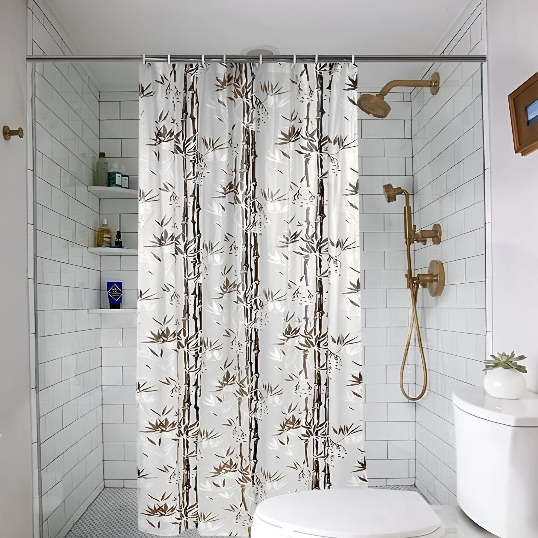 Shower Curtain Brown