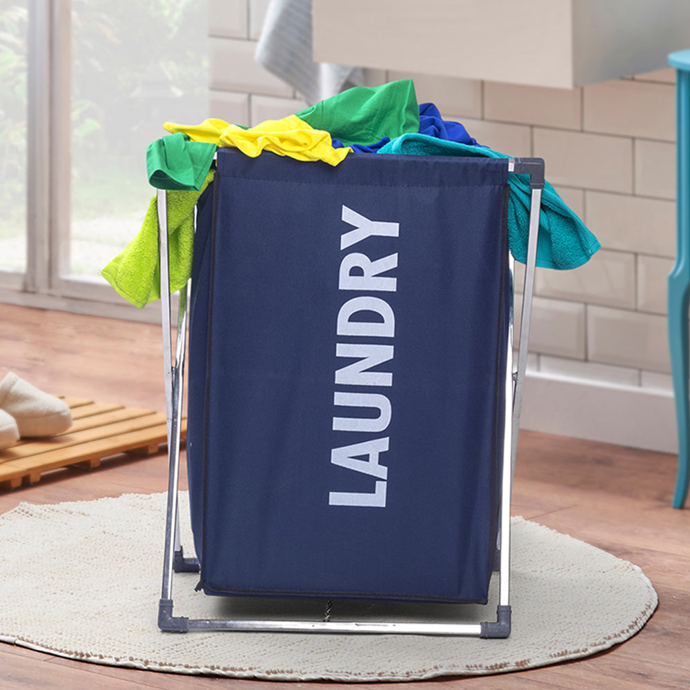 Navy Blue Color Laundry Basket