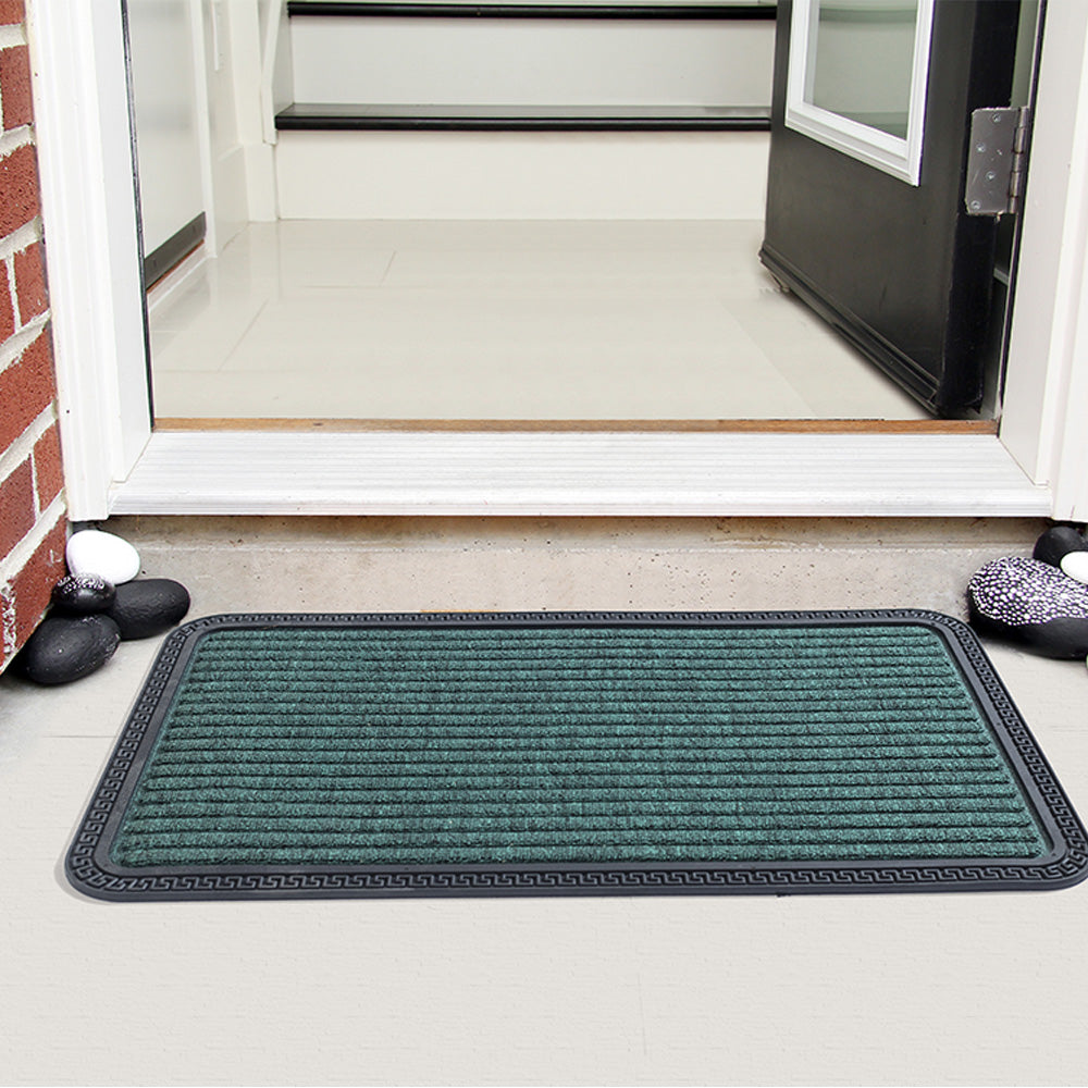 Teal & Black Band Mat